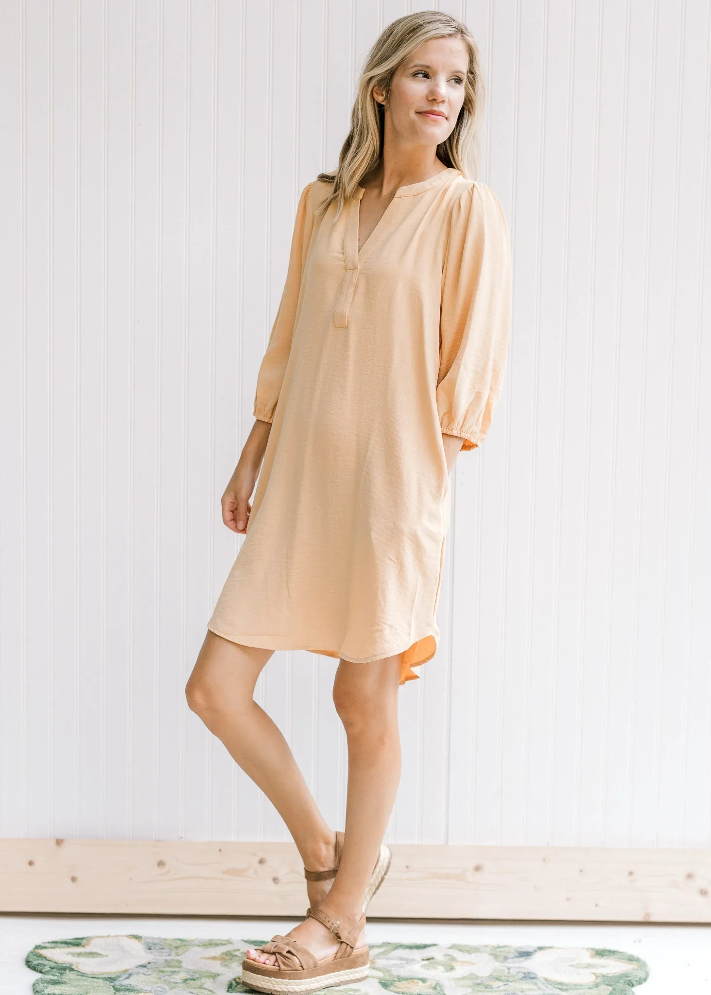 X Buttery V-neck Dress