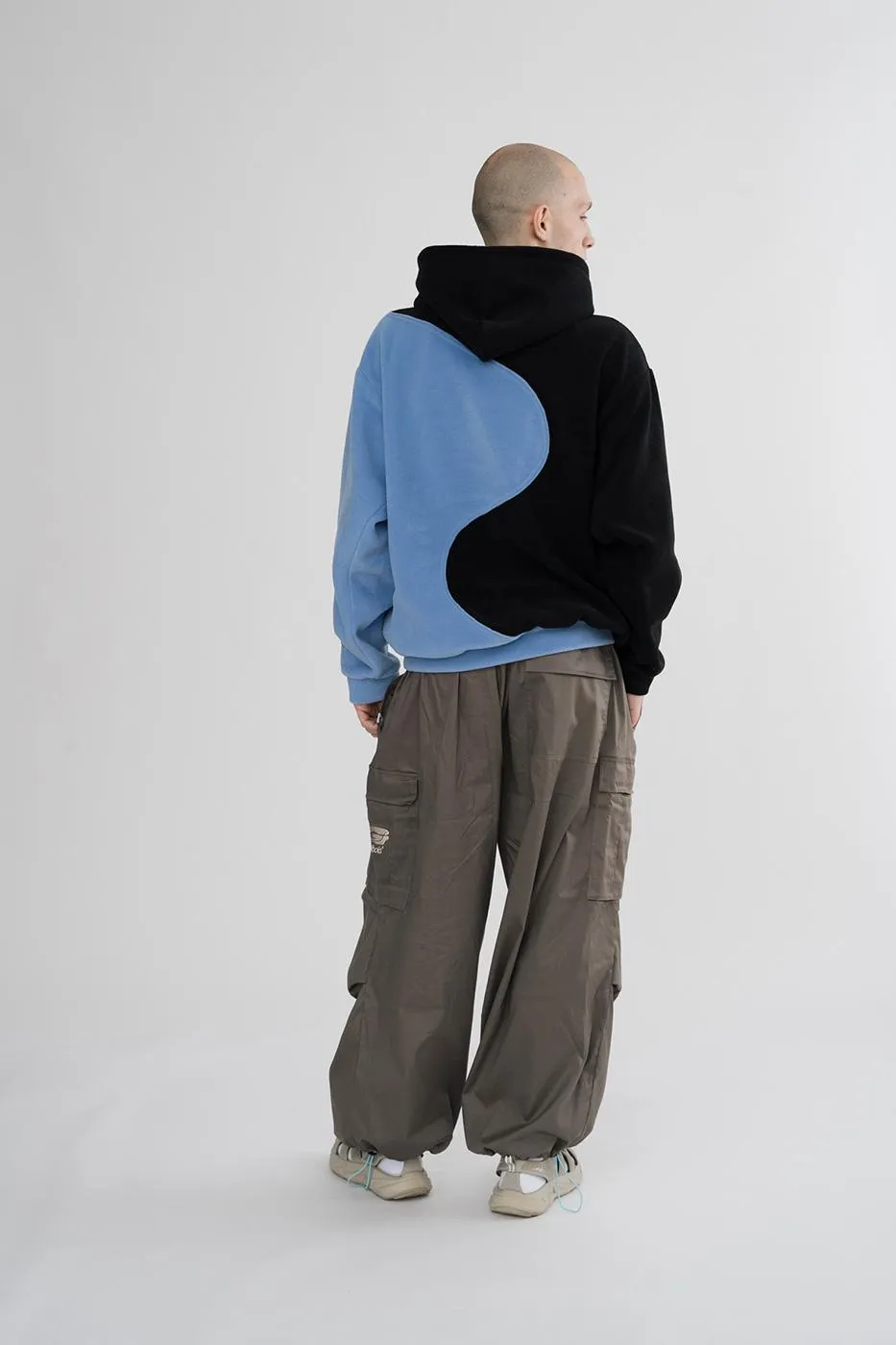 YINYANG FLEECE HOODY SKY